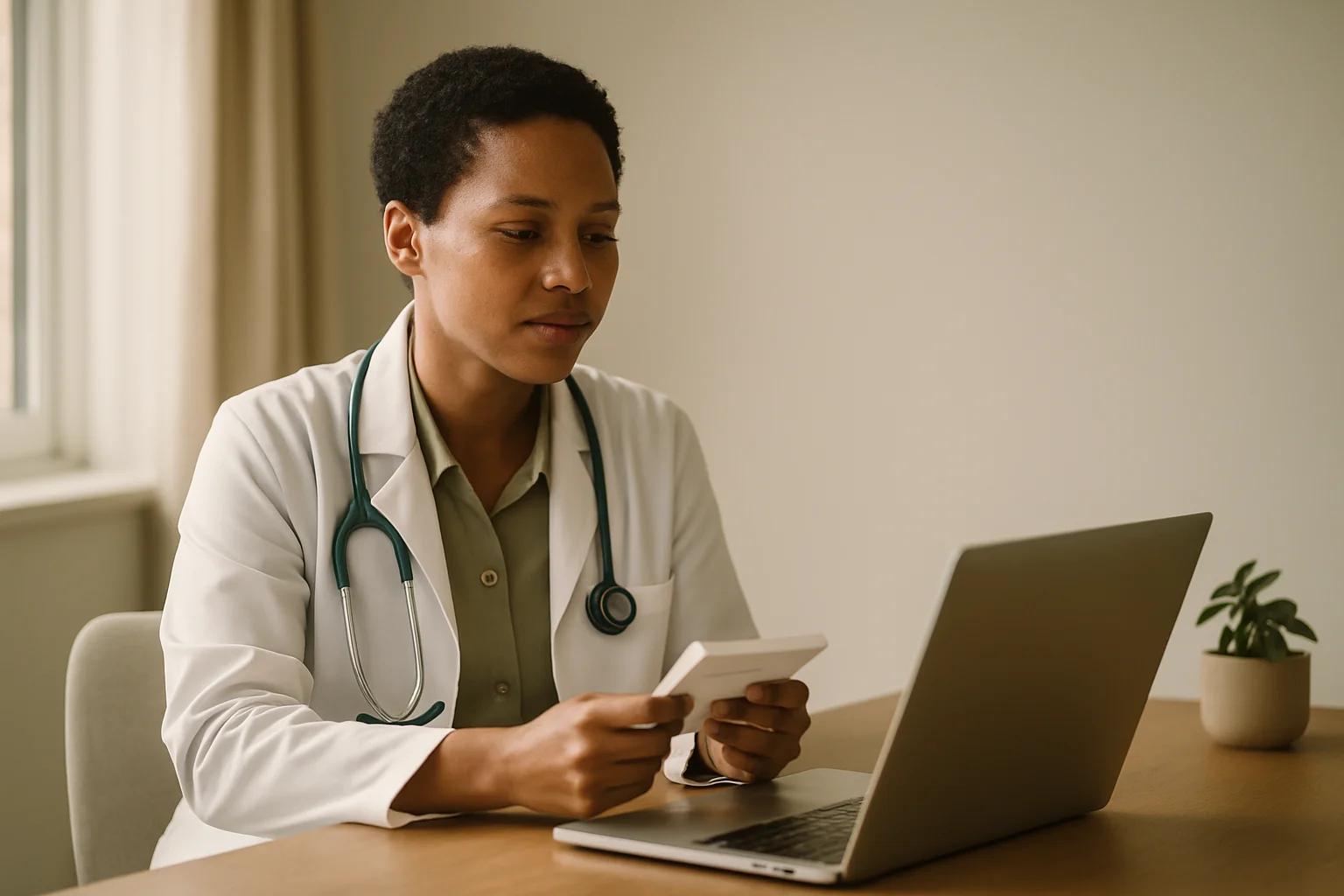 Quiet morning routine with a book and warm light — the calm setting in which many South African patients consider medical cannabis therapy.